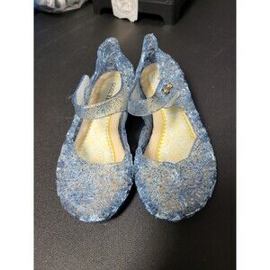 GUGUYeah Blue Glitter and Clear Jelly Shoe